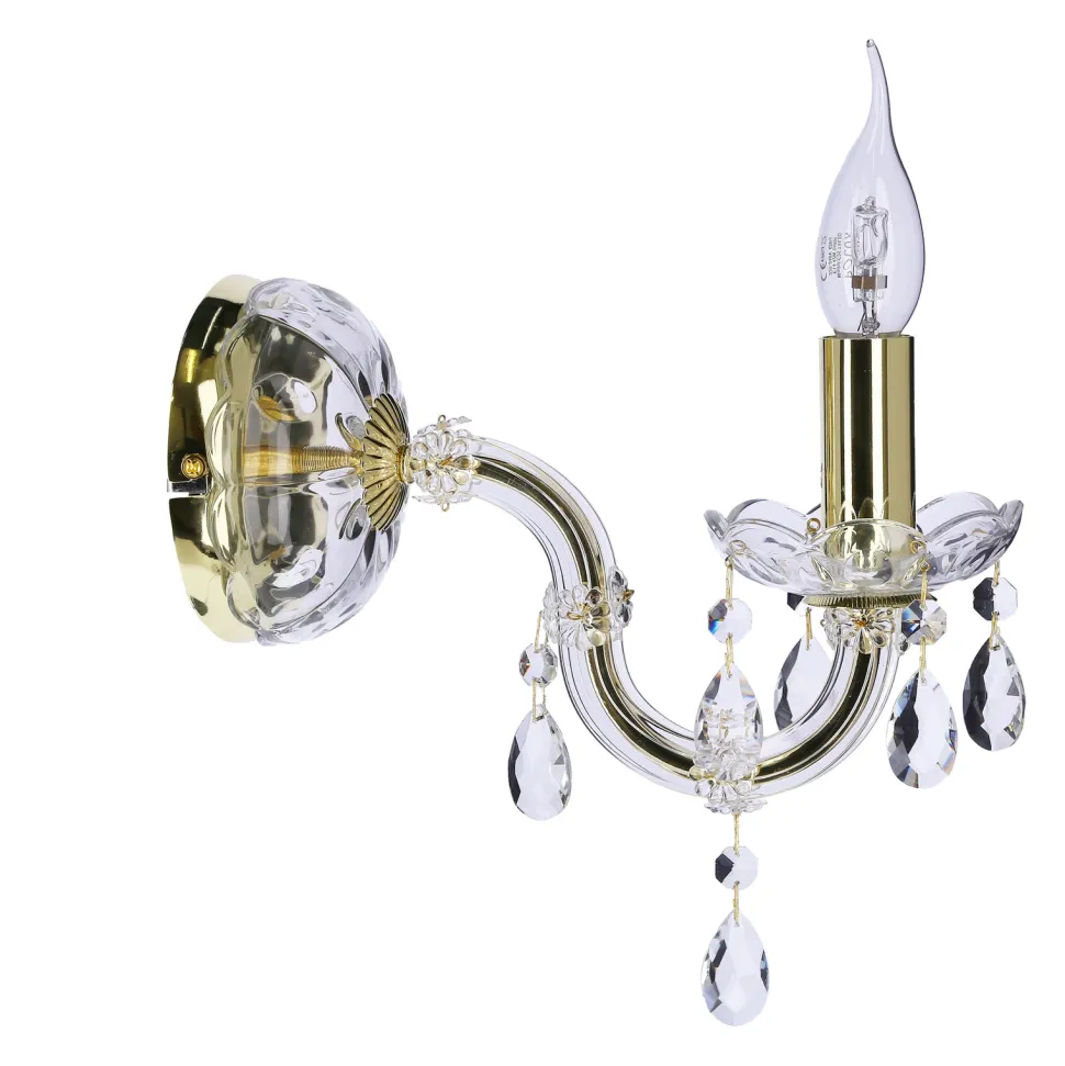 Kinkiet Maria teresa 1x40W E14 złoty