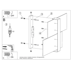 Kinkiet MASSIMO biały