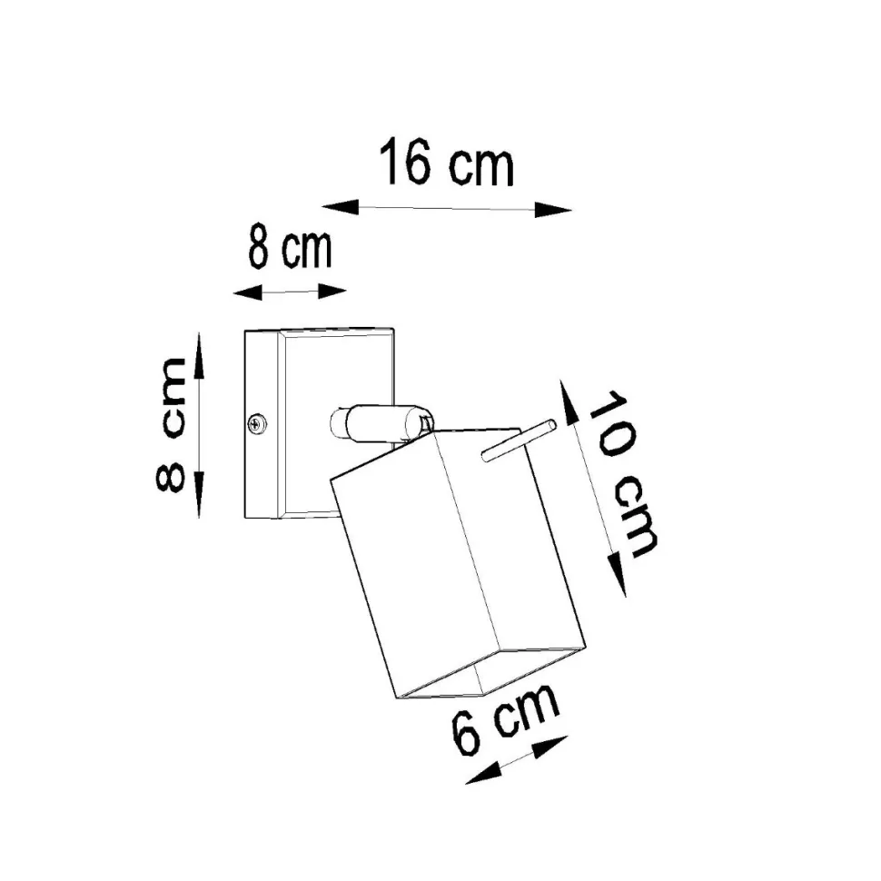Kinkiet MERIDA 1 szary