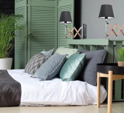 Kinkiet Mito lampa chrom 1x40W E27  abażur czarny