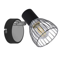 Kinkiet Modo 1x40W E14 czarny+chrom