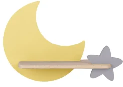 Kinkiet Moon lampa 5W LED 4000K iq kids  złoty+szary