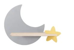 Kinkiet Moon lampa 5W LED 4000K iq kids  szary+złoty