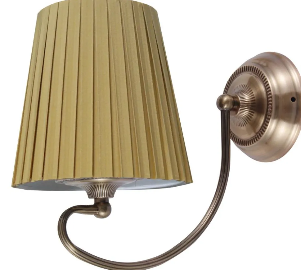 Kinkiet Mozart 1x60W E27 patynowa miedź miodowy