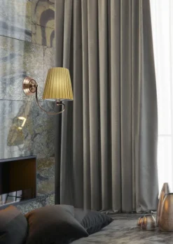 Kinkiet Mozart 1x60W E27 patynowa miedź miodowy