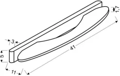 Kinkiet Nike 41 5W LED chrom