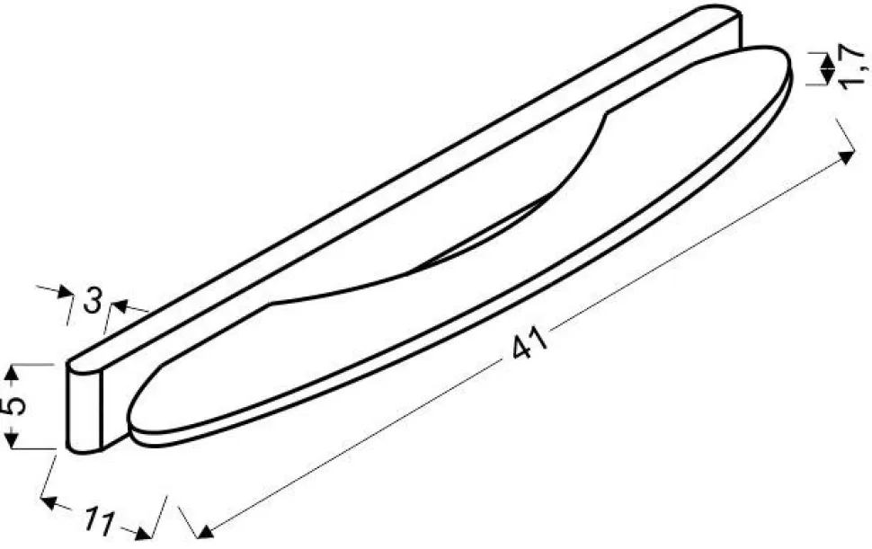 Kinkiet Nike 41 5W LED chrom