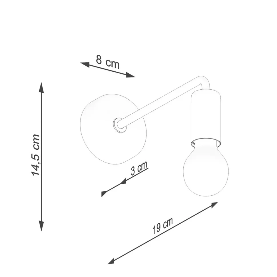 Kinkiet NORAH czarny