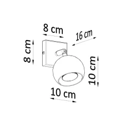 Kinkiet OCULARE czarny