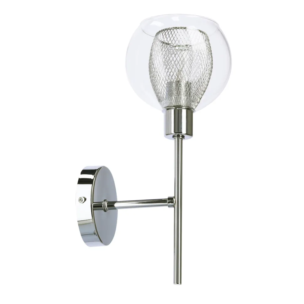 Kinkiet Ozzo 1x40W E14 chrom klosz bezbarwny