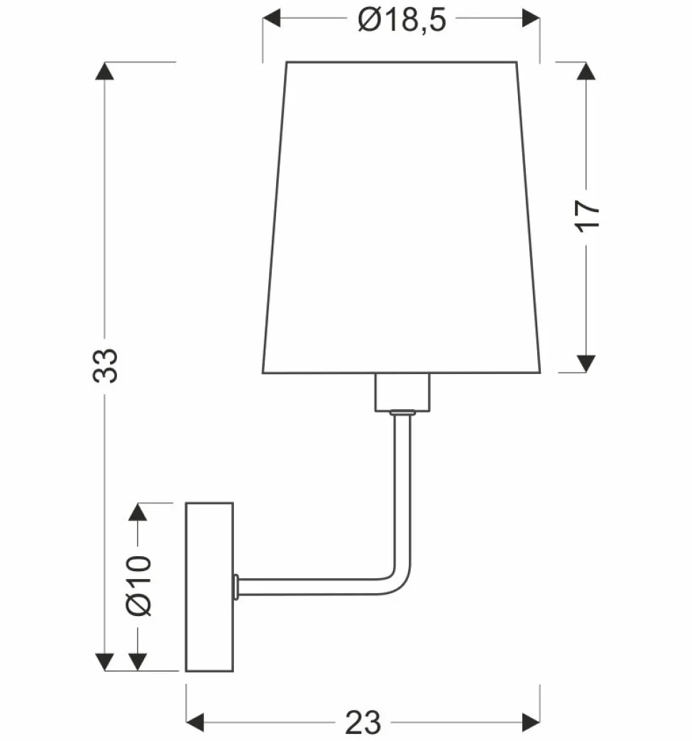 Kinkiet Pasteri lampa czarny matowy 1x40W E14 abażur beżowy