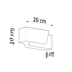 Kinkiet PIEGARE biały