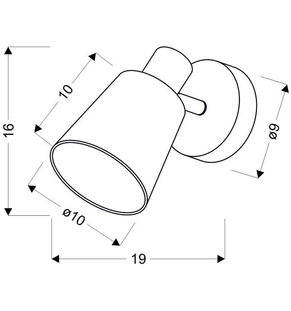 Kinkiet Pin 1x40W E14 chrom
