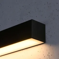 Kinkiet PINNE 200 czarny 3000K