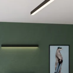 Kinkiet PINNE 200 czarny 3000K