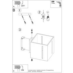 Kinkiet PIXAR czarny