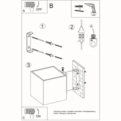 Kinkiet QUAD 1 antracyt