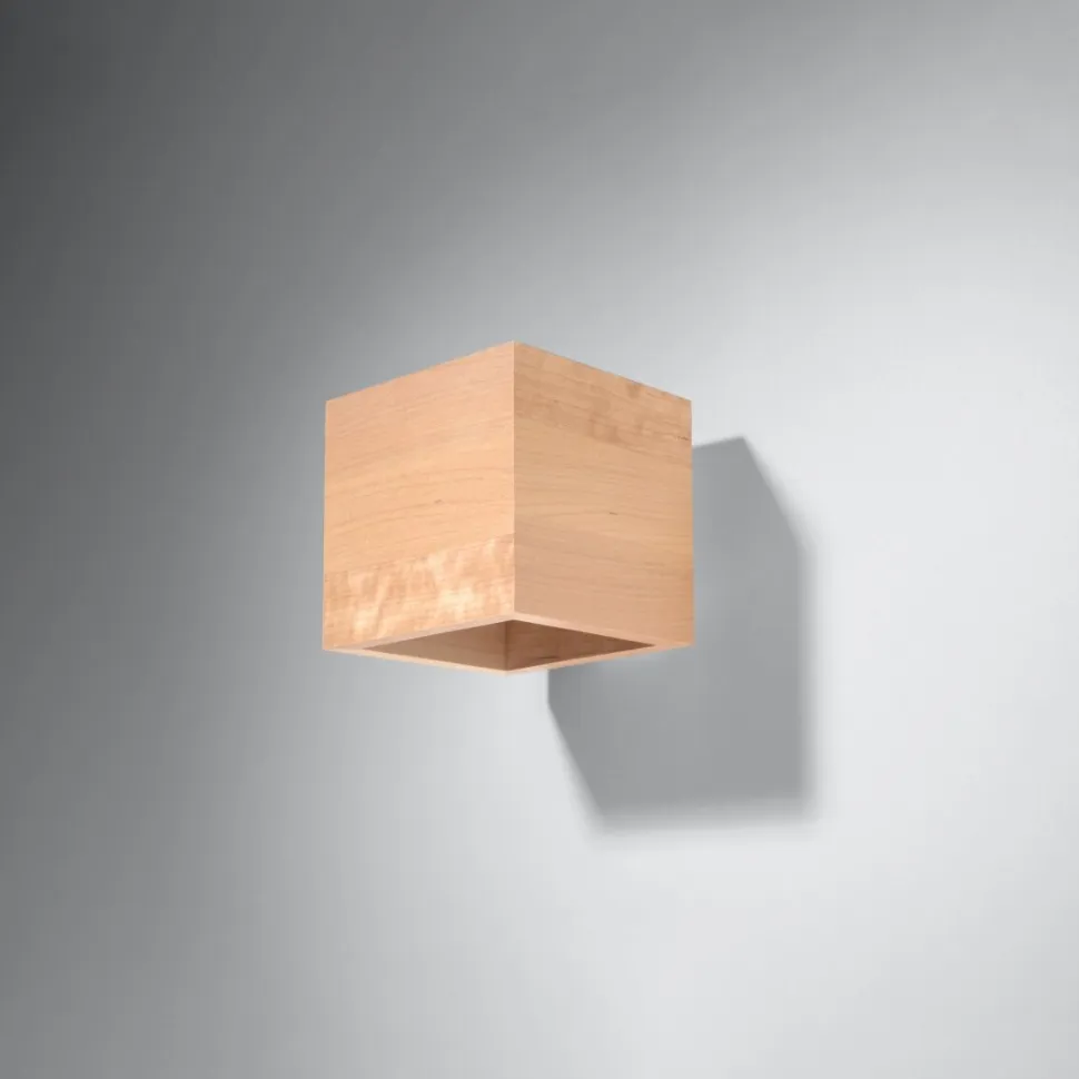 Kinkiet QUAD naturalne drewno