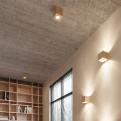 Kinkiet QUAD naturalne drewno