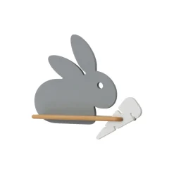 Kinkiet Rabbit lampa 4W LED 4000K iq  kids szary+biały