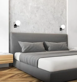 Kinkiet Raisa lampa chromowy 1x40W G9 klosz biały