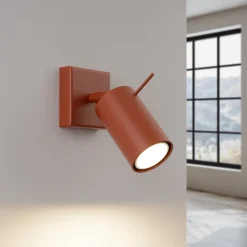 Kinkiet RING ochra czerwona