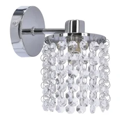 Kinkiet Royal 1x40W G9 chrom+kryształki