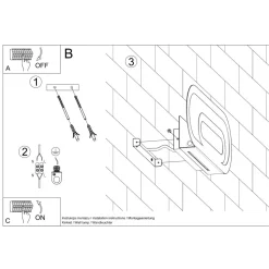 Kinkiet SACCON biały
