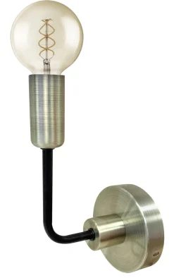 Kinkiet Saga lampa patyna+matowy czarny 1x40W E14