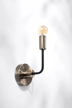 Kinkiet Saga lampa patyna+matowy czarny 1x40W E14