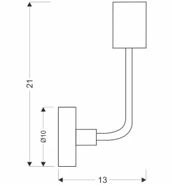 Kinkiet Saga lampa patyna+matowy czarny 1x40W E14