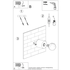 Kinkiet SALGADO beton