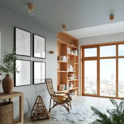 Kinkiet SALGADO naturalne drewno