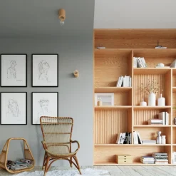 Kinkiet SALGADO naturalne drewno