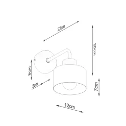 Kinkiet SAVAR 1 czarny