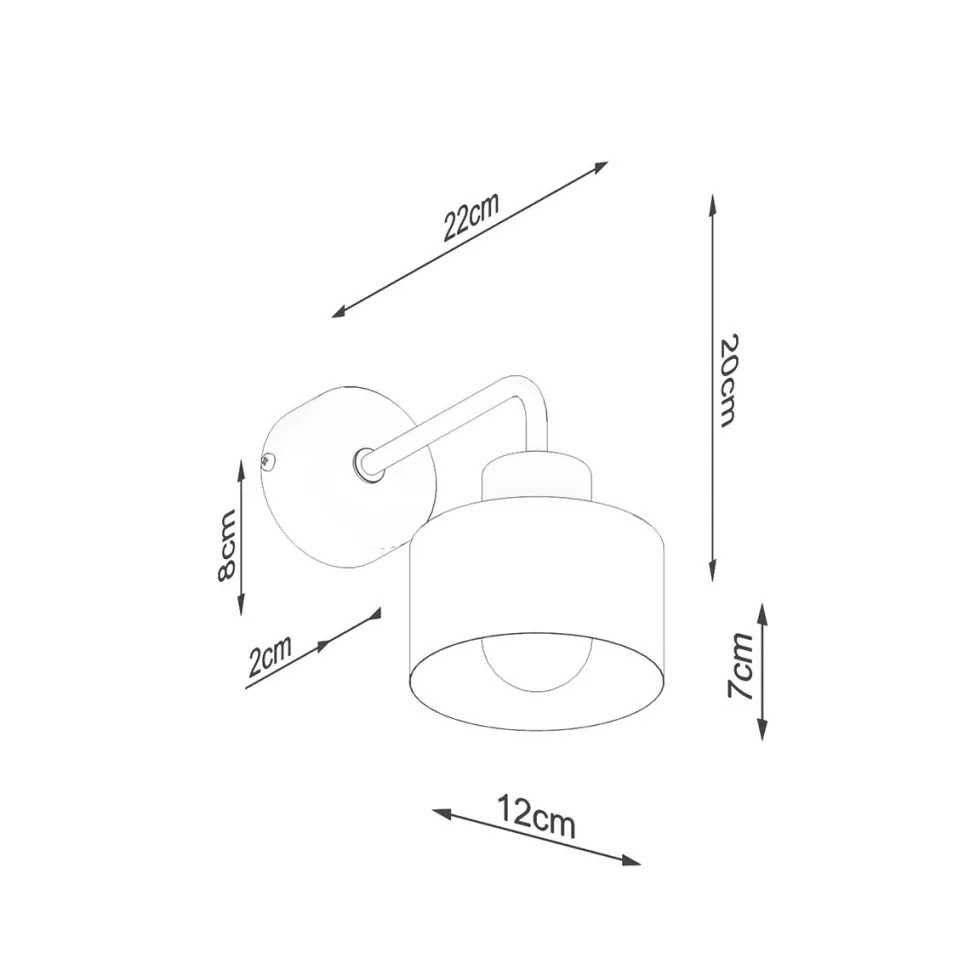 Kinkiet SAVAR 1 czarny