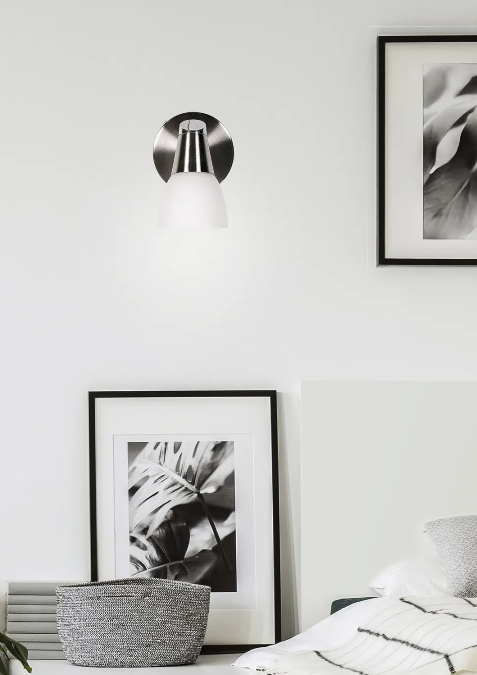 Kinkiet Selia 1x40W G9 nikiel mat/chrom biały (bż)