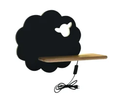 Kinkiet Sheep lampa 5W LED 4000K iq kids  z przewodem czarny