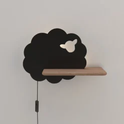 Kinkiet Sheep lampa 5W LED 4000K iq kids  z przewodem czarny