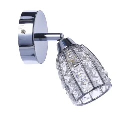 Kinkiet Shiba lampa chromowy 1x15W G9  klosz bezbarwny