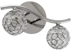 Kinkiet Starlet 2x40W G9  chrom/transparent