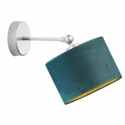 Kinkiet TETE GOLD srebrny, zieleń butelkowa