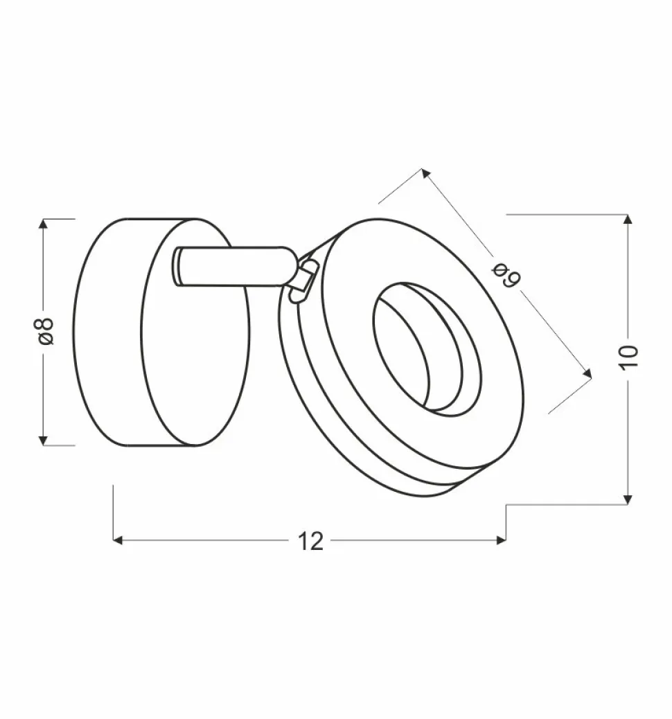 Kinkiet Thema 1x5W LED chrom
