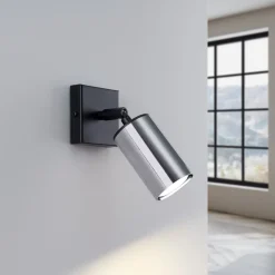 Kinkiet WINX czarny/chrom