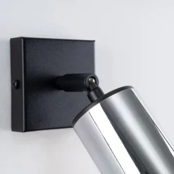 Kinkiet WINX czarny/chrom