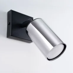 Kinkiet WINX czarny/chrom