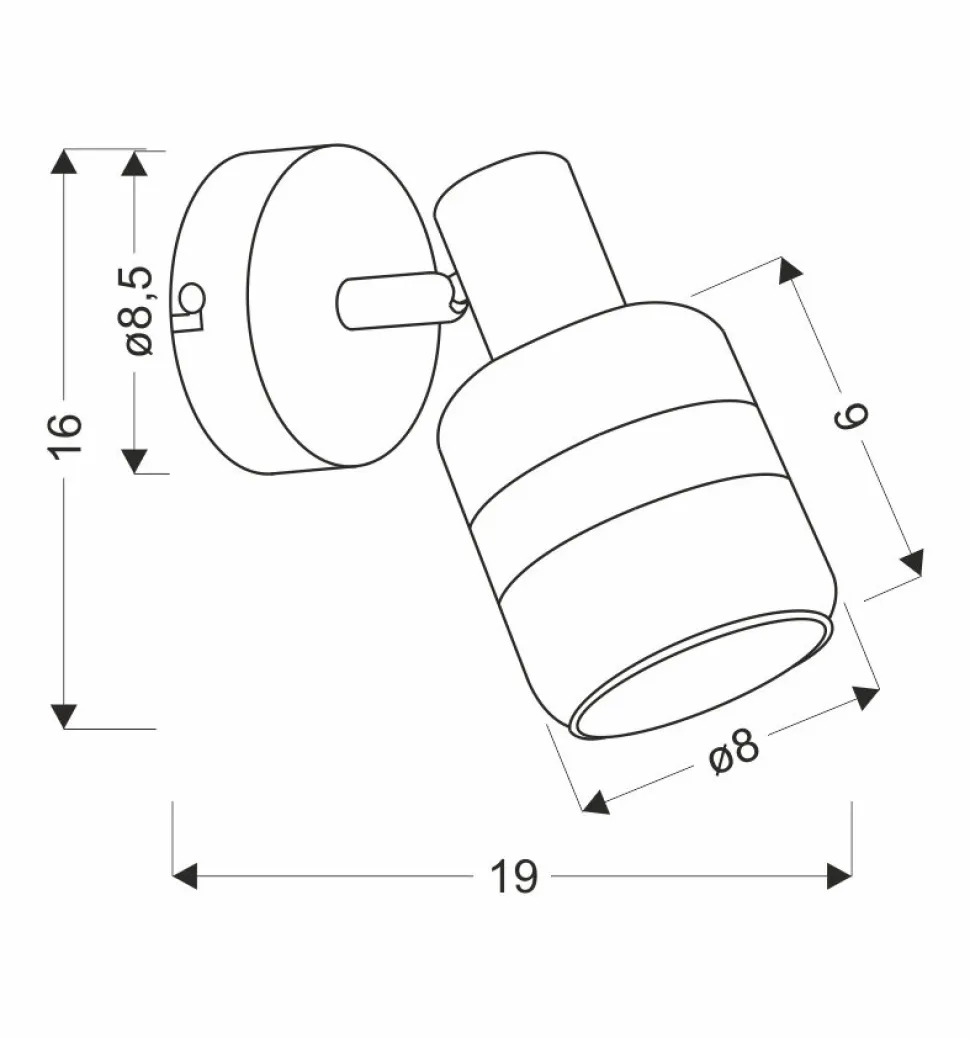 Kinkiet Yuki lampa czarny matowy 1x15W E14 klosz dymiony