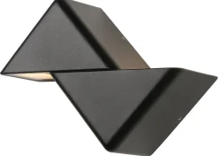 Kinkiet zewnętrzny Dracena lampa  ogrodowa elewacyjna  ukośny 29x20cm czarny 2x6W LED IP65