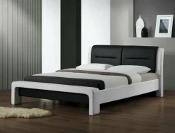 Łóżko Aleks 120 cm biało-czarny