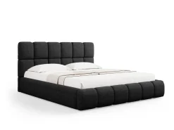 Łóżko Bellis Black Chenille 200x200cm